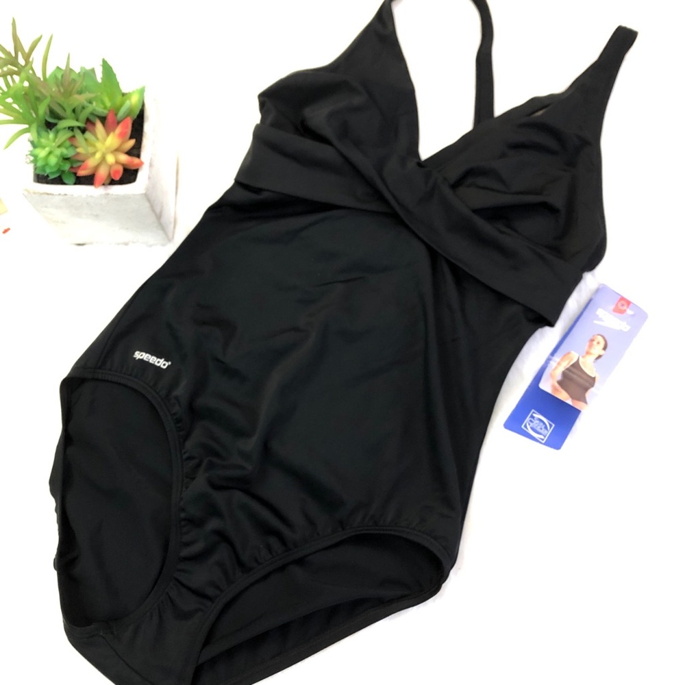 Speedo New Black One Piece Swim Suit